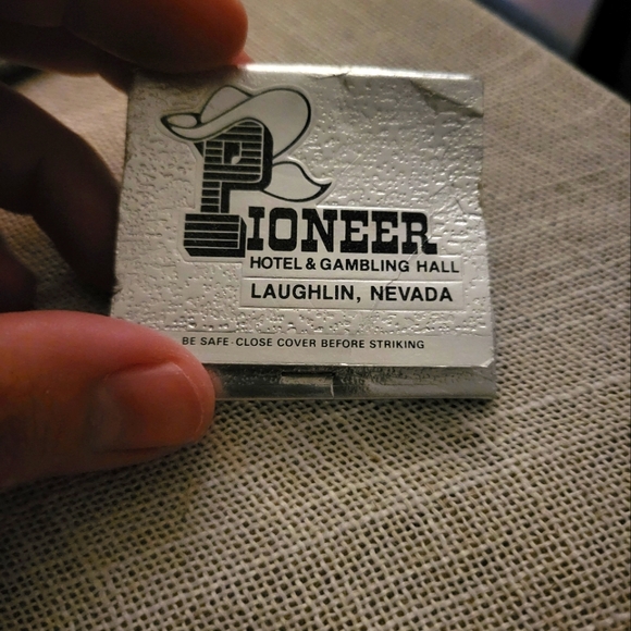 Vintage Matchbook: “Pioneer Hotel And Gambling Hall” Laughlin, Nevada - Picture 1 of 3